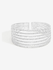 Jon Richard Silver Plated and Crystal Statement Cuff Bracelet - Image 1 of 3