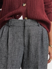 Simply Be Wool Look Textured Wide Leg Tailored Trousers - Slika 4 iz 4