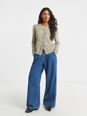 Simply Be Animal Crew Neck Cardigan - Image 4 of 4