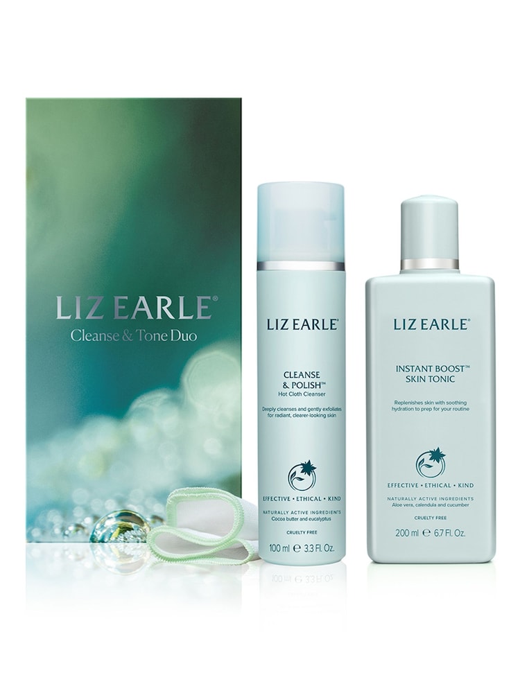 Liz Earle Cleanse and Tone Duo Set (Worth £38) - Image 1 of 4 Liz Earle Cleanse and Tone Duo Set (Worth £38) - Image 1 of 4