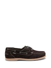 Loake Brown Suede 2 Eyelet Boat Shoes - Image 1 of 3
