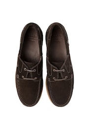 Loake Brown Suede 2 Eyelet Boat Shoes - Image 3 of 3