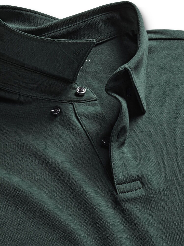 Charles Tyrwhitt Green Atlantic Short Sleeve Jersey Polo Shirt - Image 6 of 6 Charles Tyrwhitt Green Atlantic Short Sleeve Jersey Polo Shirt - Image 6 of 6