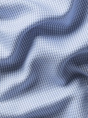 Charles Tyrwhitt Blue Cornflower Non-Iron Stretch Burlington Weave Ca Slim Fit Shirt - Image 6 of 6