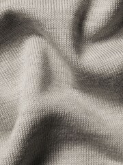 Charles Tyrwhitt Grey Pure Merino V-Neck Jumper - Image 5 of 5