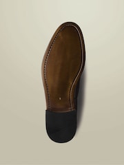Charles Tyrwhitt Brown Chocolate Grain Tassel Loafers - Image 3 of 3