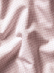 Charles Tyrwhitt Pink Gingham Non-Iron Poplin Cutaway Slim Fit Shirt - Image 7 of 7