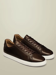 Charles Tyrwhitt Brown Walnut Leather Trainers - Image 1 of 3