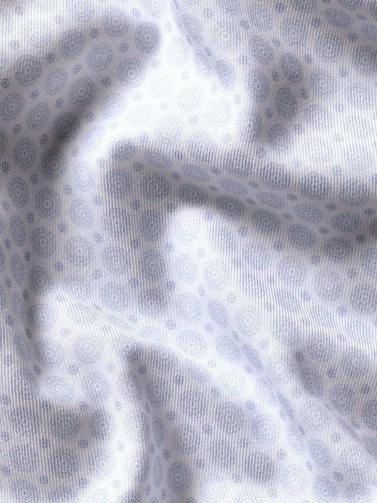 Charles Tyrwhitt White Non-Iron Stretch Decorative Print Slim Fit Shirt - Image 7 of 7 Charles Tyrwhitt White Non-Iron Stretch Decorative Print Slim Fit Shirt - Image 7 of 7
