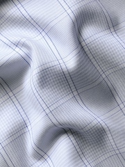 Charles Tyrwhitt Blue Light Pow Check Non-Iron Twill Slim Fit Shirt - Image 6 of 6