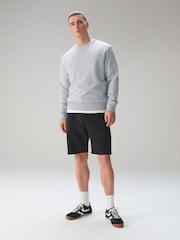 Black Slim Fit Zip Pocket Jersey Shorts - Image 2 of 8