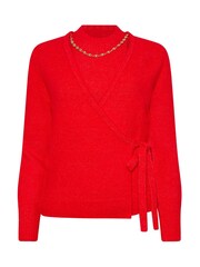 Star by Julien MacDonald Red 2 In 1 Cardigan With Necklace - Image 6 of 6