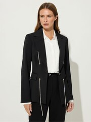 Star by Julien MacDonald Black Diamante Detail Jacket - Image 1 of 6