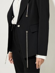 Star by Julien MacDonald Black Diamante Detail Jacket - Image 4 of 6