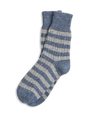 Celtic & Co. Ladies Blue Donegal Short Socks - Image 1 of 3