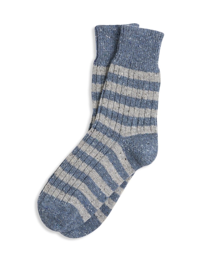 Celtic & Co. Ladies Blue Donegal Short Socks - Image 1 of 3