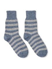 Celtic & Co. Ladies Blue Donegal Short Socks - Image 2 of 3