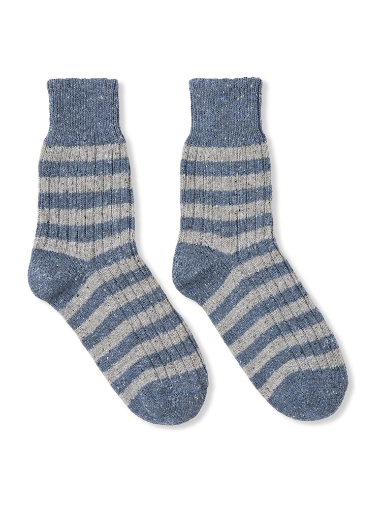 Celtic & Co. Ladies Blue Donegal Short Socks - Image 2 of 3