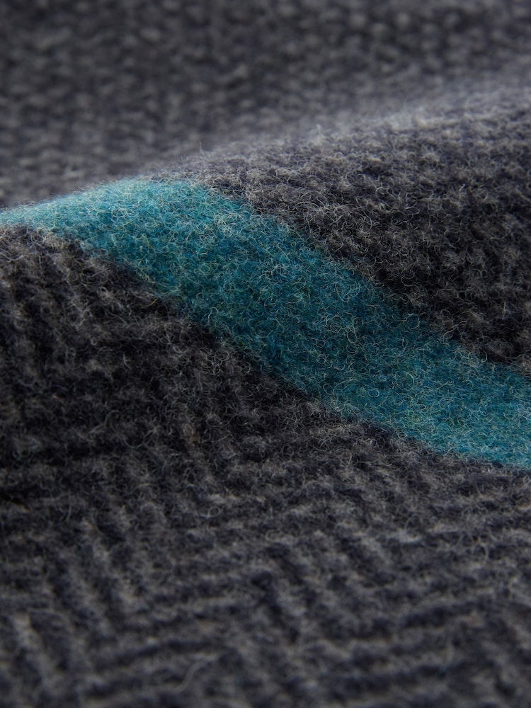 MEN'S LAMBSWOOL CHEVRON BEANIE - Imagen 2 de 2