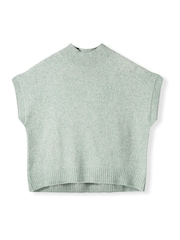 Celtic & Co. Blue Woolly Funnel Neck Top - Image 4 of 4
