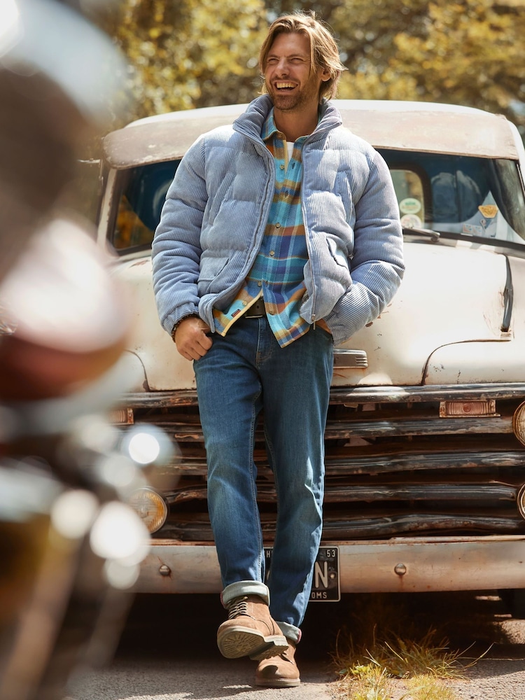 Joe Browns Blue Quilted Cord Jacket - Image 1 of 8 Joe Browns Blue Quilted Cord Jacket - Image 1 of 8