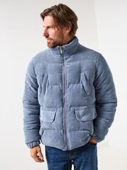 Joe Browns Blue Quilted Cord Jacket - Image 2 of 8