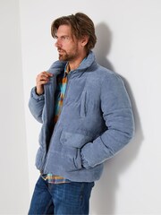 Joe Browns Blue Quilted Cord Jacket - Image 5 of 8