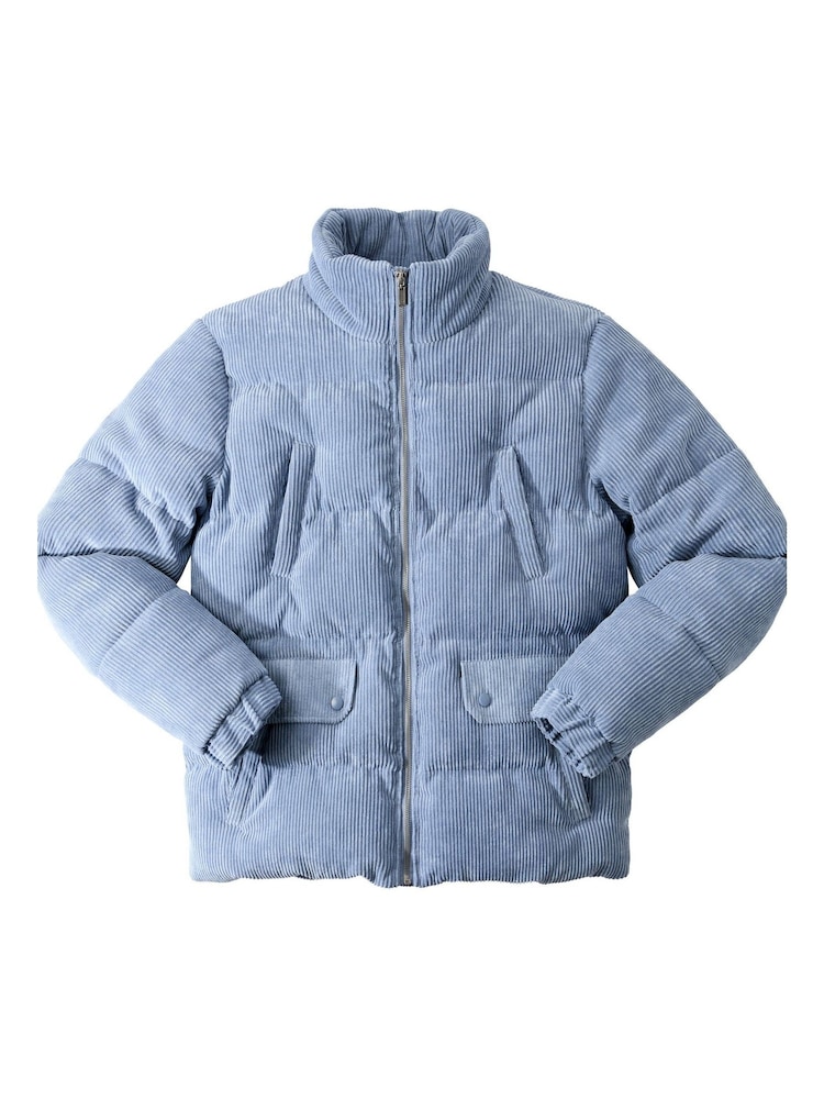 Joe Browns Blue Quilted Cord Jacket - Image 8 of 8