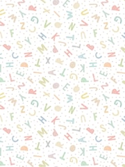 Hoopla Walls Green Alphabet Jumble 10m Wallpaper - Image 2 of 2