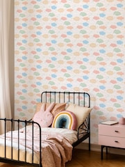 Hoopla Walls Pink Fluffy Clouds 10m Wallpaper - Image 1 of 2