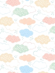 Hoopla Walls Pink Fluffy Clouds 10m Wallpaper - Image 2 of 2