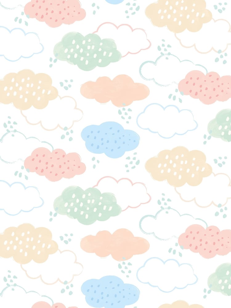 Hoopla Walls Pink Fluffy Clouds 10m Wallpaper - Image 2 of 2