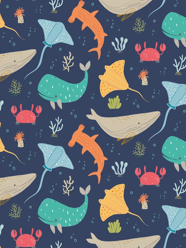 Hoopla Walls Blue Ocean Adventure 10m Wallpaper - Image 2 of 2