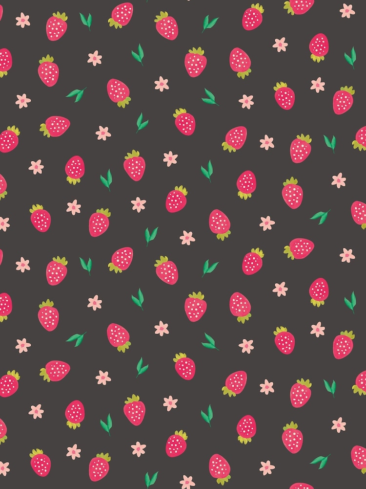 Hoopla Walls Black Strawberry Sprinkles 10m Wallpaper - Image 2 of 2