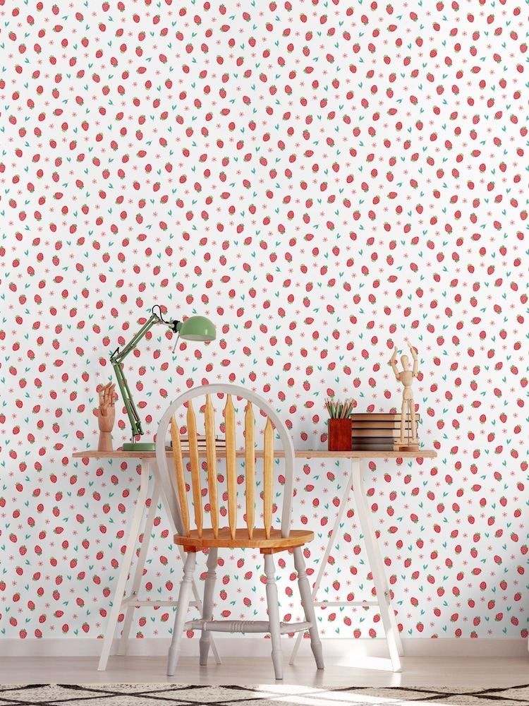Hoopla Walls Red Strawberry Sprinkles 10m Wallpaper - Image 1 of 2 Hoopla Walls Red Strawberry Sprinkles 10m Wallpaper - Image 1 of 2