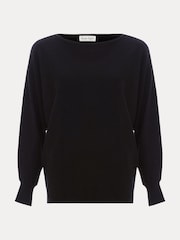 Phase Eight Black Long Line Cristine Knit Jumper - Image 7 of 7
