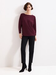 Phase Eight Red Long Line Cristine Knit Jumper - Image 3 of 7