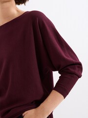 Phase Eight Red Long Line Cristine Knit Jumper - Image 5 of 7