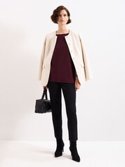 Phase Eight Red Long Line Cristine Knit Jumper - Image 6 of 7