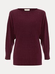 Phase Eight Red Long Line Cristine Knit Jumper - Image 7 of 7