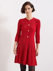 Phase Eight Red Rachel Swing Dress - Image 1 of 7