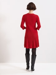 Phase Eight Red Rachel Swing Dress - Image 4 of 7