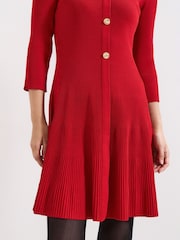 Phase Eight Red Rachel Swing Dress - Image 6 of 7