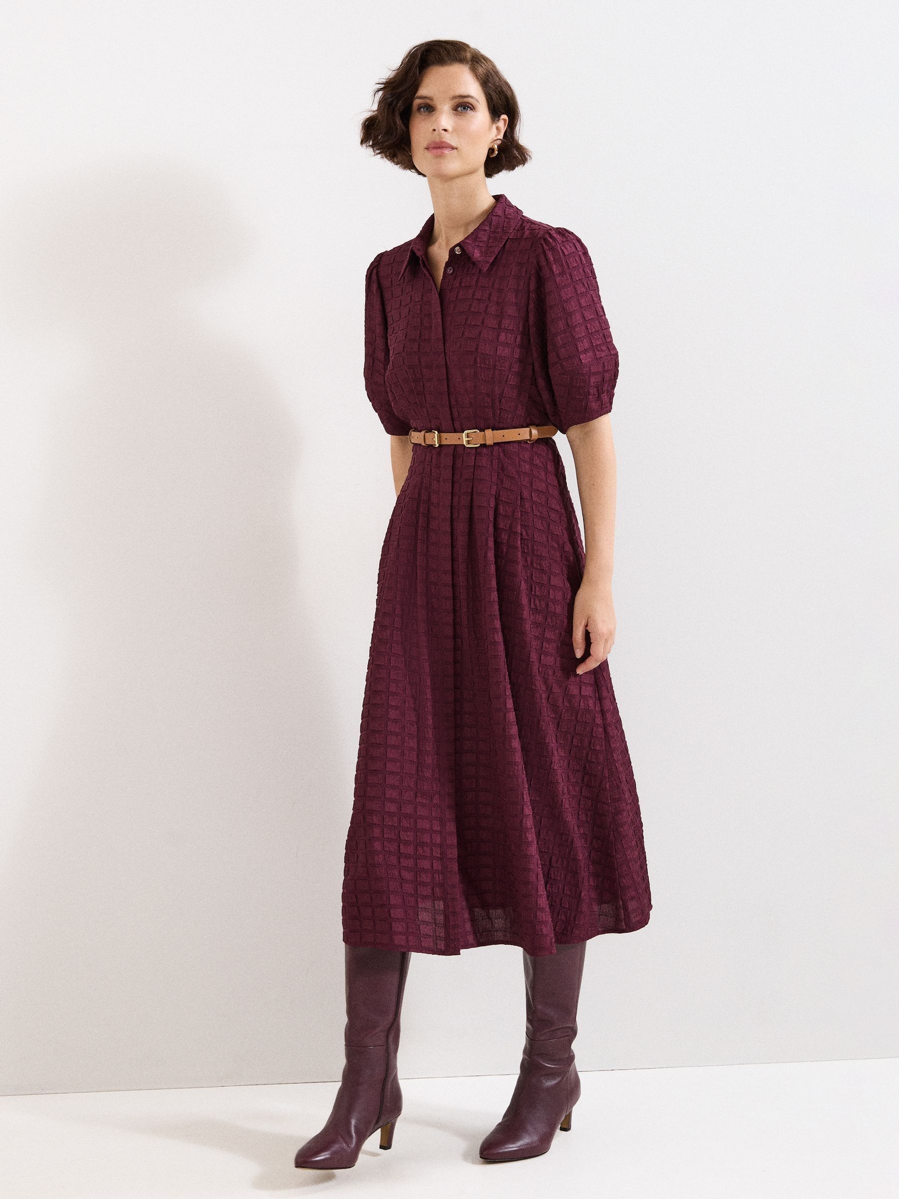 Phase Eight Women's Red Yasmine Midi Dress