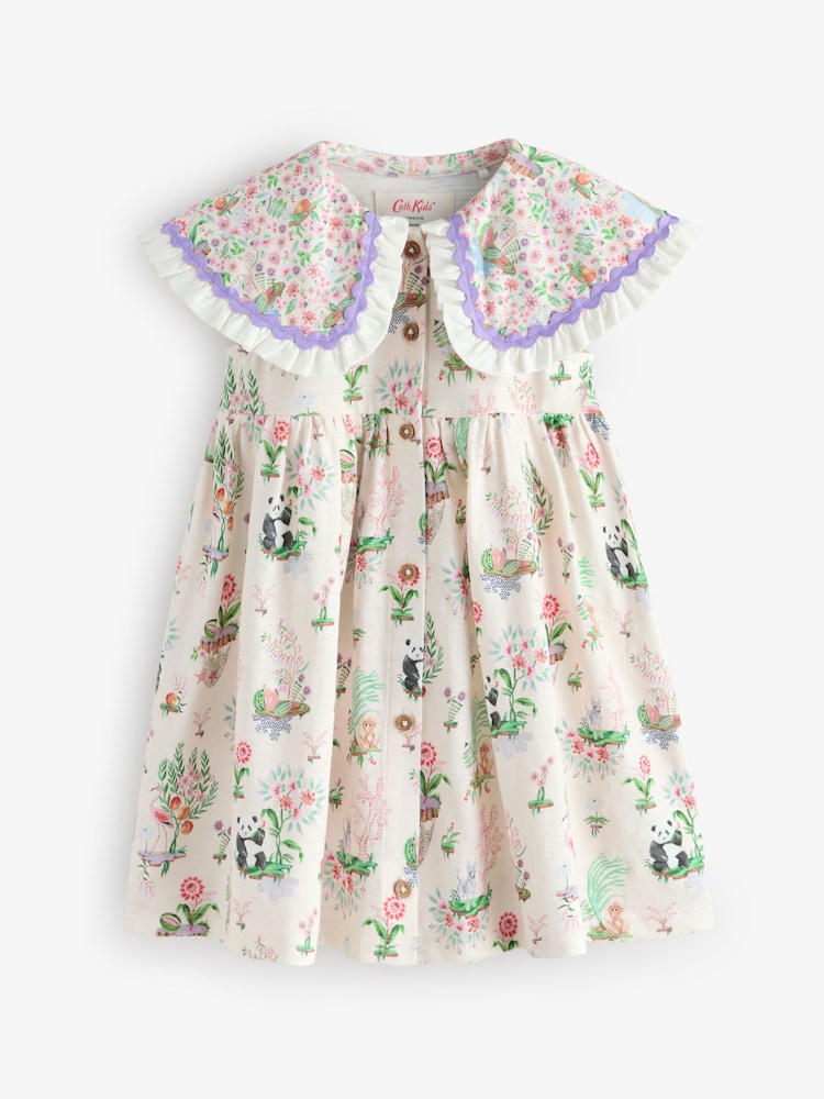 Cream Collared Dress (3mths-7yrs) - Image 1 of 7