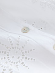 White Sun Broderie Button Front Top - Image 2 of 3