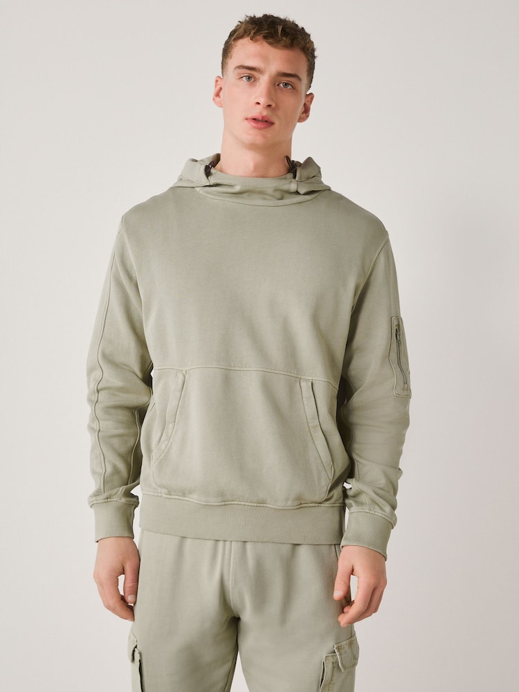 Sage Green Overhead Utility Hoodie - Image 1 of 4