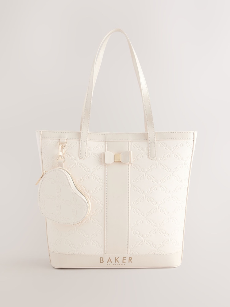 Baker by Ted Baker Embossed PU Tote Bag - Image 1 of 6 Baker by Ted Baker Embossed PU Tote Bag - Image 1 of 6