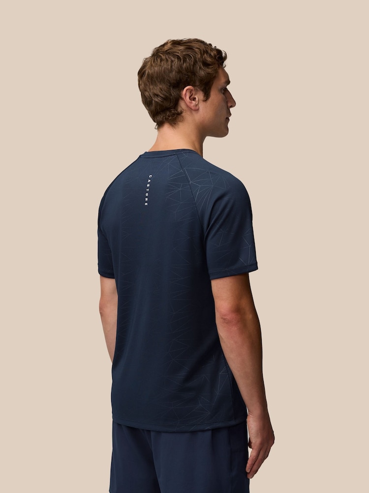 Castore Navy Adapt Printed T-Shirt - Image 2 of 7 Castore Navy Adapt Printed T-Shirt - Image 2 of 7