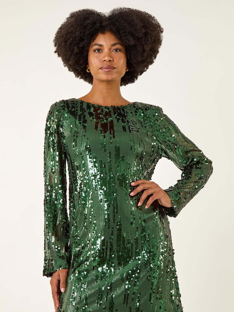 green sparkly dress next Emerald Green Sequins Sheath Homecoming Dresses, MH570 main image 0